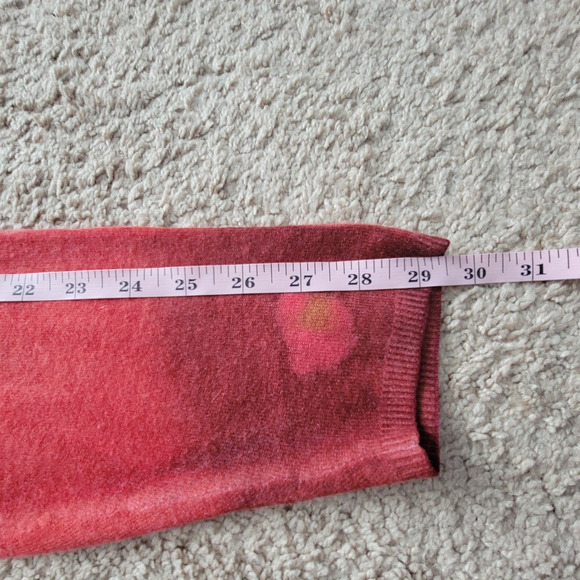 Marika Charles Women’s 4 Cashmere Blend Open Front Printed Cardigan - Picture 13 of 16